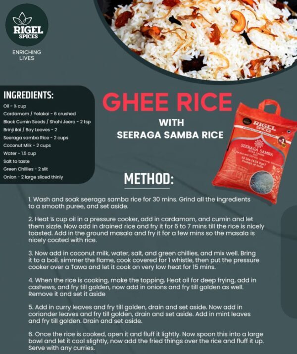 Seeraga Samba Ghee Rice