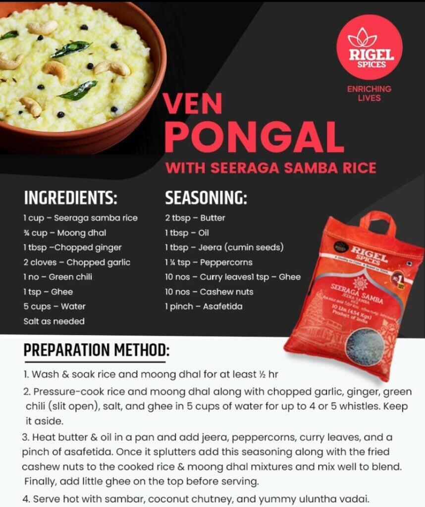 Seeraga Samba Veg Pongal