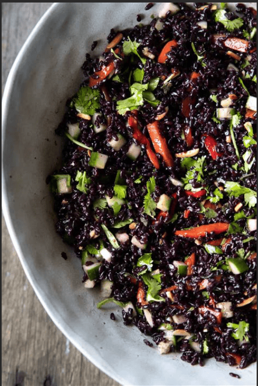 Bruschetta Black Rice Salad